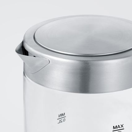 Severin WK 3472 - Snelle waterkoker 0,5 l 1100W/230V RVS/glas