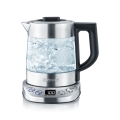 Severin WK 3473 - Elektrische waterkoker met filter 1 l 2200 W/230 V roestvrij staal/glas