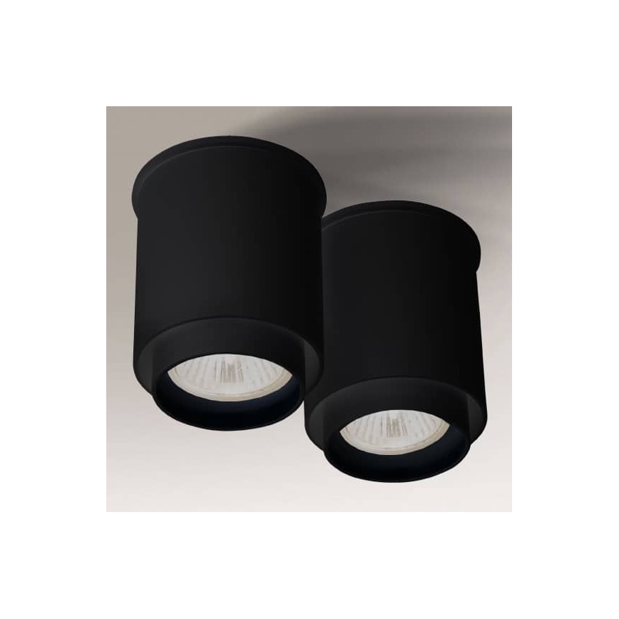 Shilo - Spot 2xGU10/15W/230V zwart