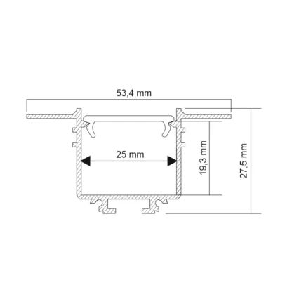 Shilo - LED Inbouw Lamp LED/32W/230V 3000K CRI 90 zwart