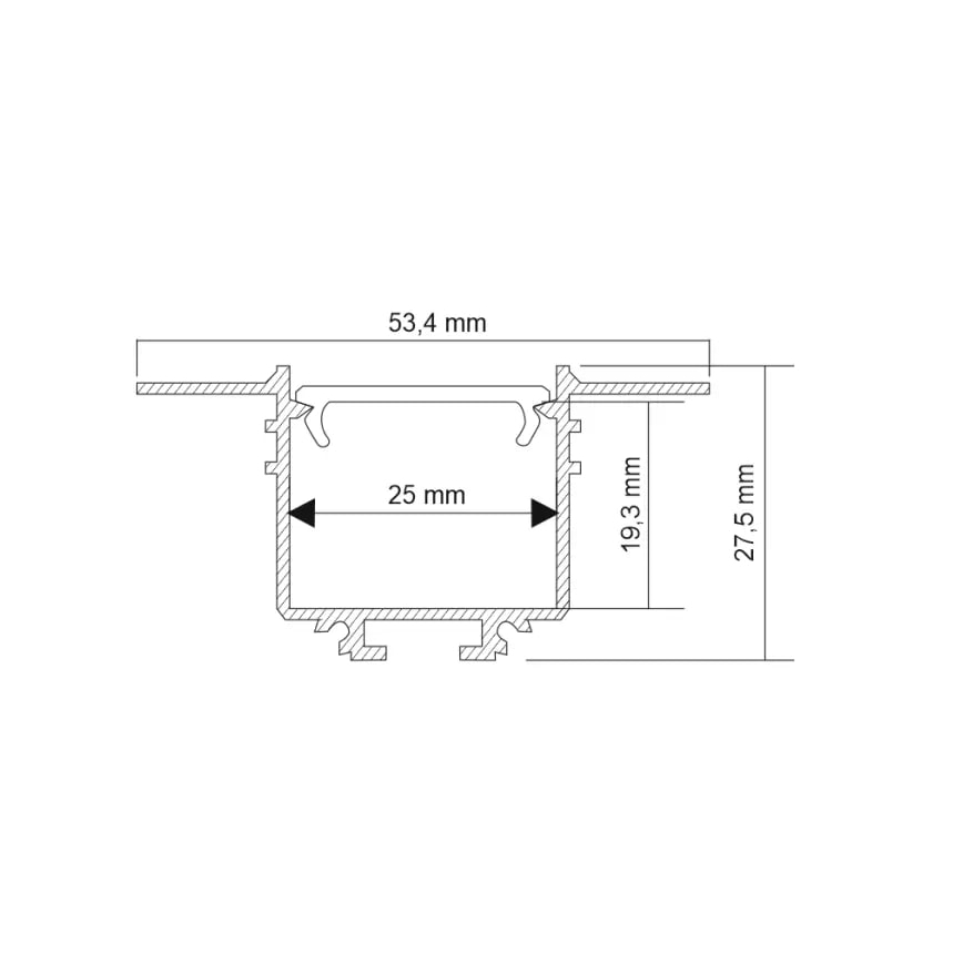 Shilo - LED Inbouw Lamp LED/32W/230V 3000K CRI 90 zwart