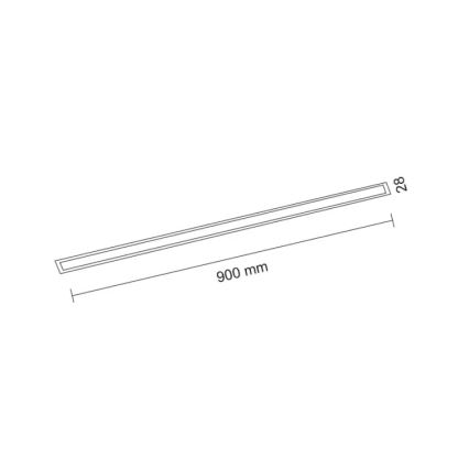 Shilo - LED inbouwarmatuur LED/9W/230V 3000K CRI 90 zwart