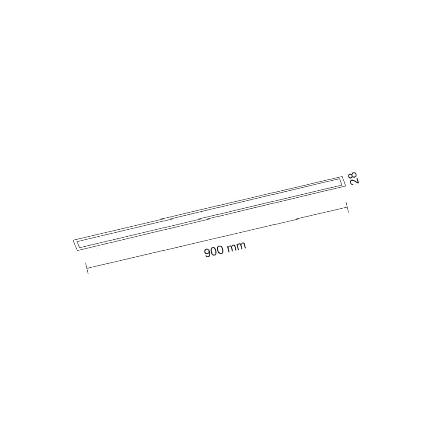 Shilo - LED inbouwarmatuur LED/9W/230V 3000K CRI 90 zwart