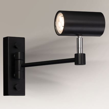 Shilo - Wand Lamp 1xGU10/15W/230V zwart