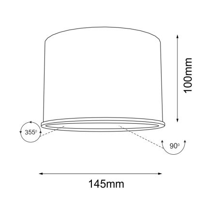 Shilo - Spot 1xGU10/15W/230V wit