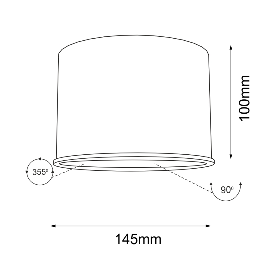 Shilo - Spot 1xGU10/15W/230V wit