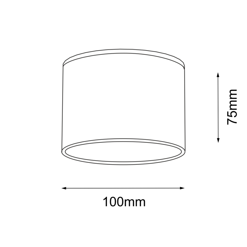 Shilo - Plafond Lamp 1xGX53/15W/230V zwart