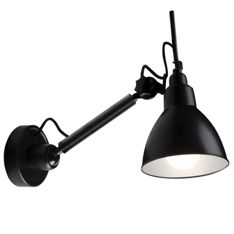 Shilo - Wand Lamp 1xE27/15W/230V zwart