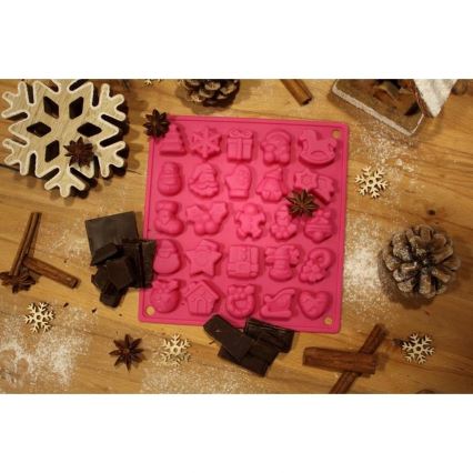 Siliconen chocoladevorm TORO roze