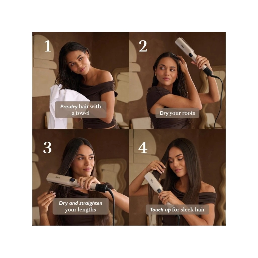 Silk’n - Haardroger 3-in-1 SILKYAIR TRINITY 230V goud