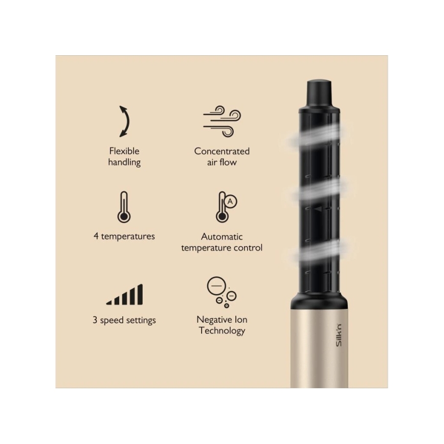 Silk’n - Haardroger SILKYAIR FLEX 230V zwart/goud