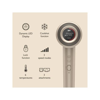 Silk’n - Haardroger SILKYAIR PRO 1600W/230V goud