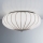 SIRU - Plafondlamp GIOVE 3xE27/60W/230V diameter 48 cm mat chroom/wit Venetiaans glas