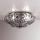 SIRU - Plafondlamp SOLE 3xE14/40W/230V diameter 31 cm doorzichtig/mat chroom Venetiaans glas