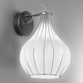 SIRU - Wandlamp AURIGA 1xG9/30W/230V mat chroom/wit Venetiaans glas