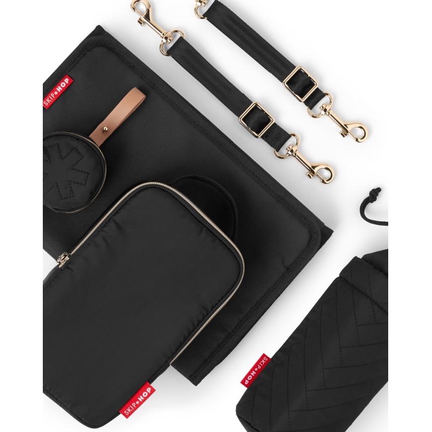 Skip Hop - 6-in-1 Luiertas voor kinderwagen SUITE SET zwart