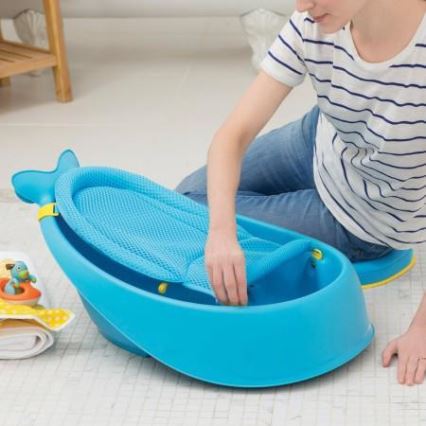 Skip Hop - Babybadje met ergonomisch matje MOBY 3 blauw