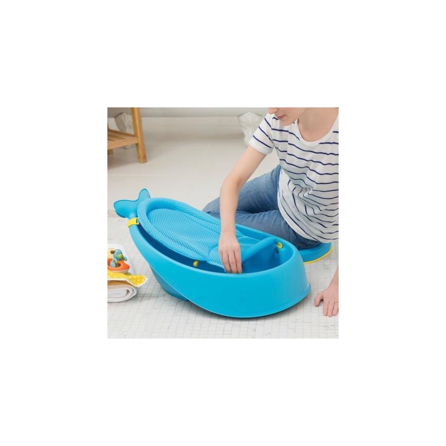 Skip Hop - Babybadje met ergonomisch matje MOBY 3 blauw