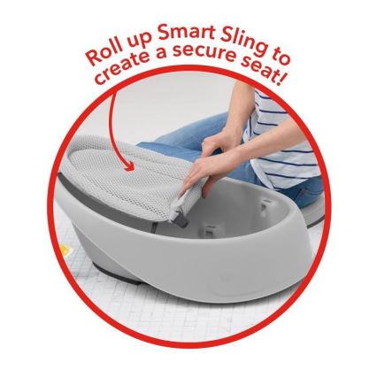 Skip Hop - Babybadje met ergonomisch matje MOBY 3 grijs