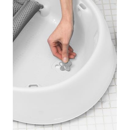 Skip Hop - Babybadje met ergonomisch matje MOBY 3 wit