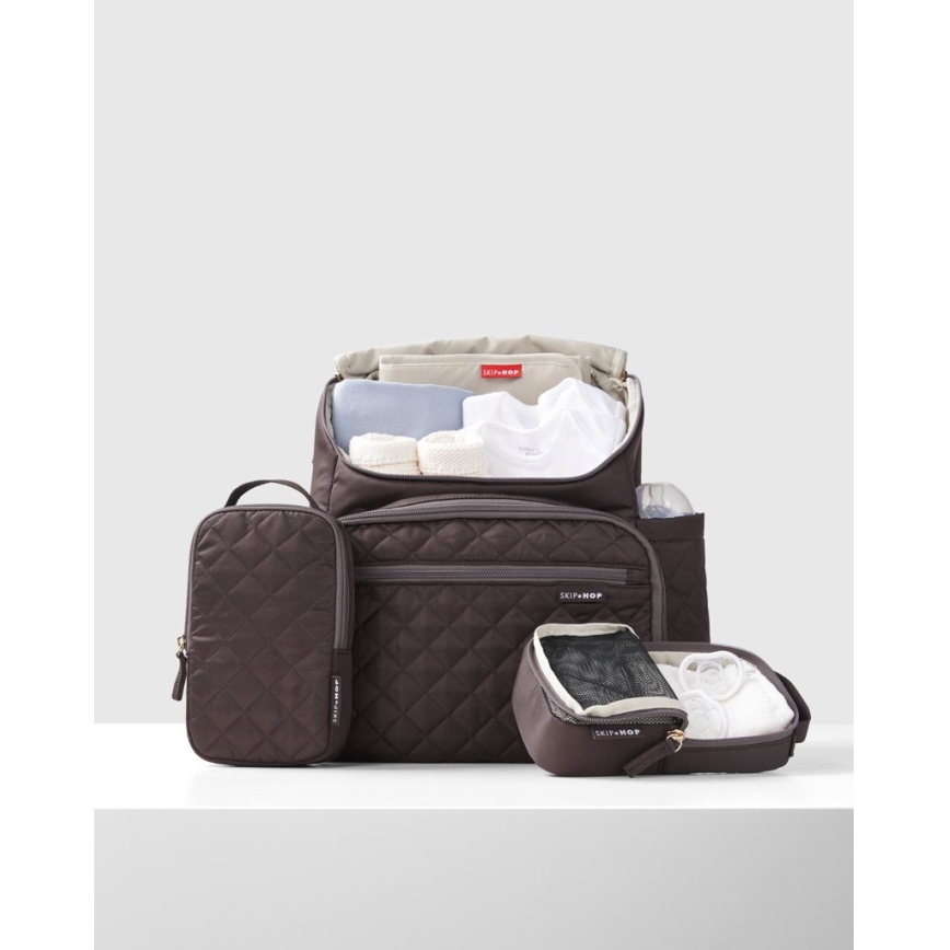 Skip Hop - Luiertas rugzak voor kinderwagen FORMA Chocolate