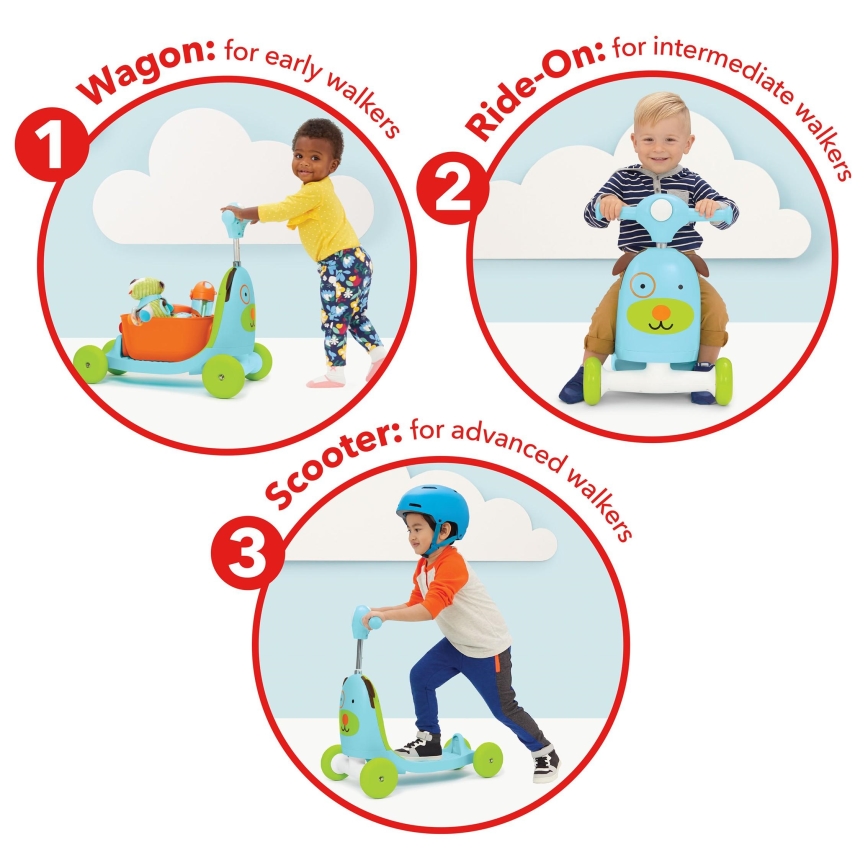 Skip Hop - Loopfiets 3in1 ZOO hond 3xAAA