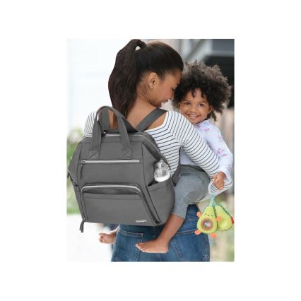 Skip Hop - Luiertas rugzak voor kinderwagen MAINFRAME Charcoal