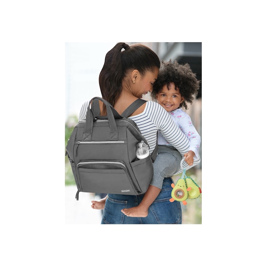 Skip Hop - Luiertas rugzak voor kinderwagen MAINFRAME Charcoal