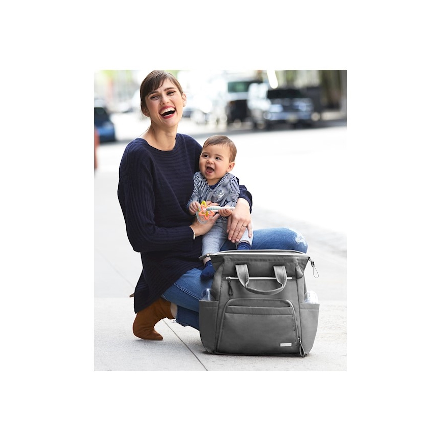 Skip Hop - Luiertas rugzak voor kinderwagen MAINFRAME Charcoal
