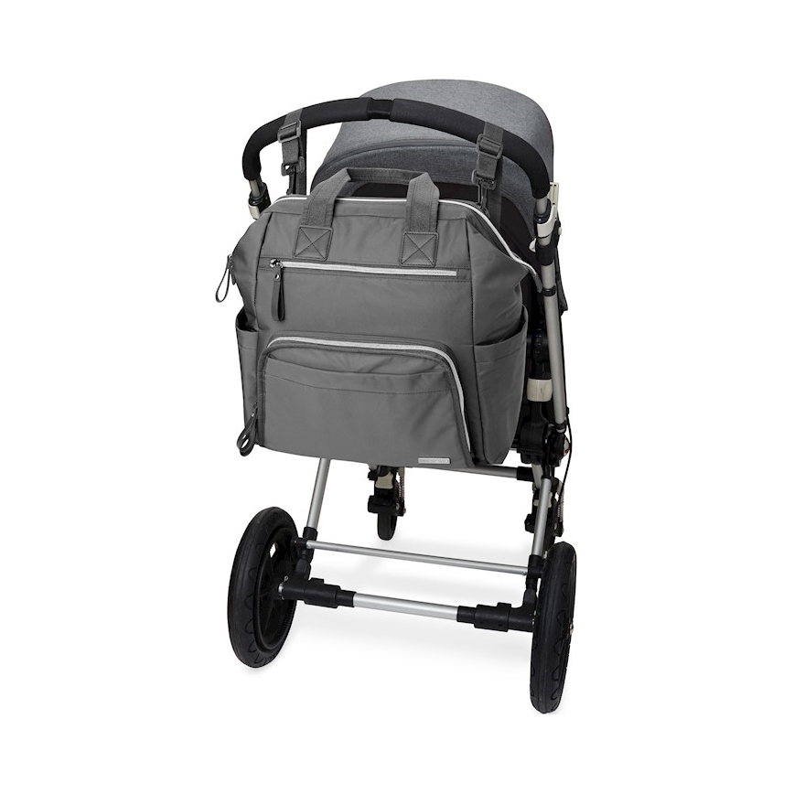 Skip Hop - Luiertas rugzak voor kinderwagen MAINFRAME Charcoal