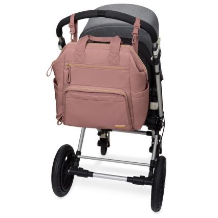 Skip Hop - Luiertas rugzak voor kinderwagen MAINFRAME Dusty rose