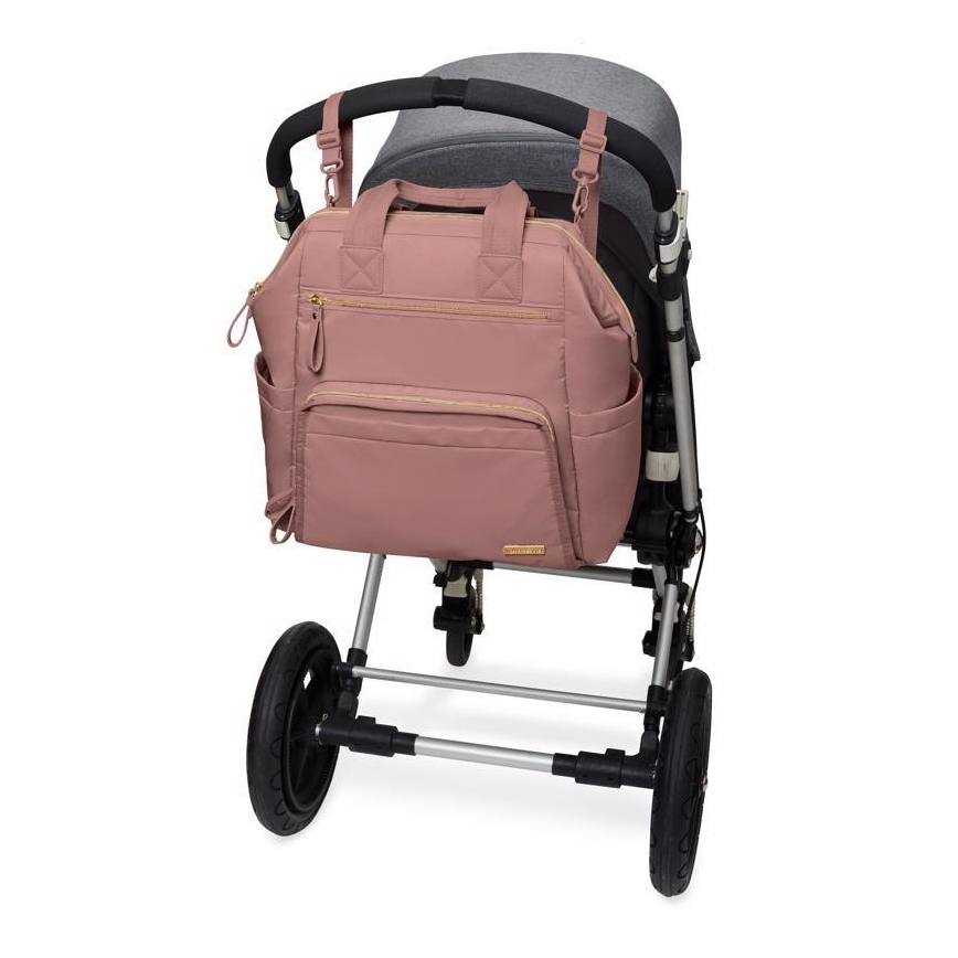 Skip Hop - Luiertas rugzak voor kinderwagen MAINFRAME Dusty rose