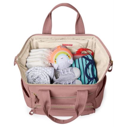 Skip Hop - Luiertas rugzak voor kinderwagen MAINFRAME Dusty rose