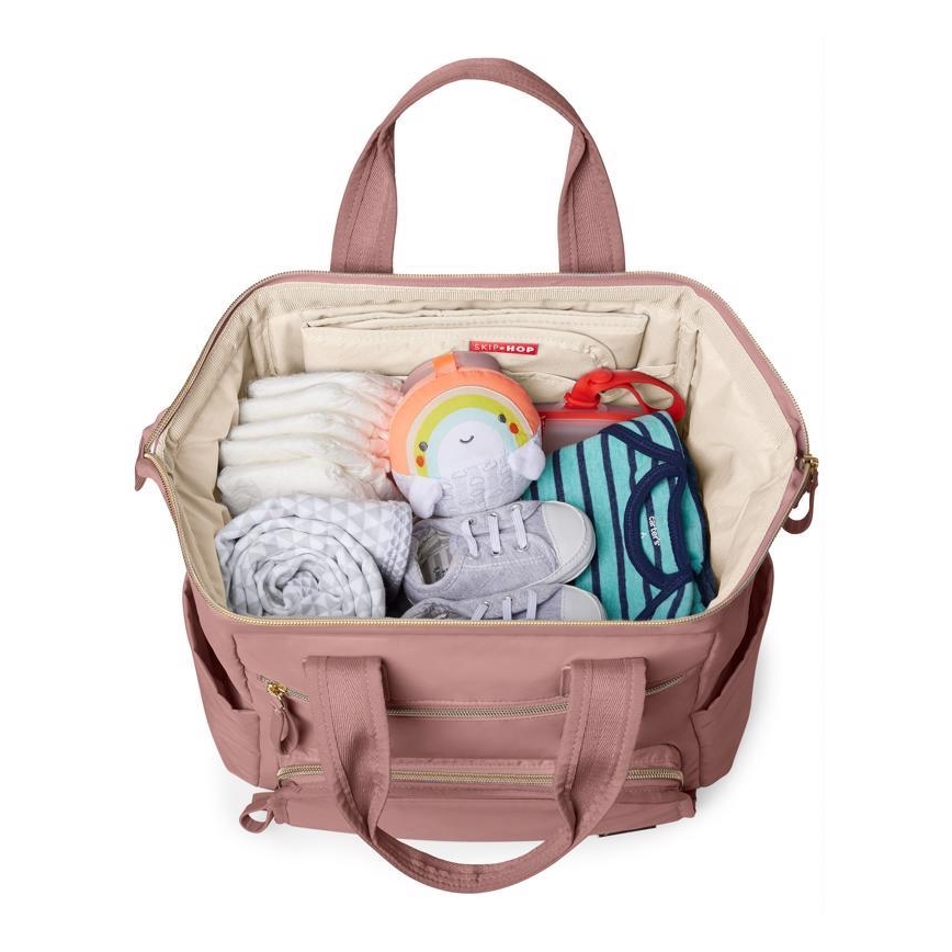 Skip Hop - Luiertas rugzak voor kinderwagen MAINFRAME Dusty rose
