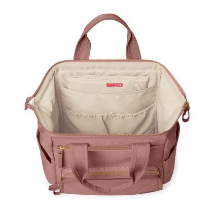 Skip Hop - Luiertas rugzak voor kinderwagen MAINFRAME Dusty rose