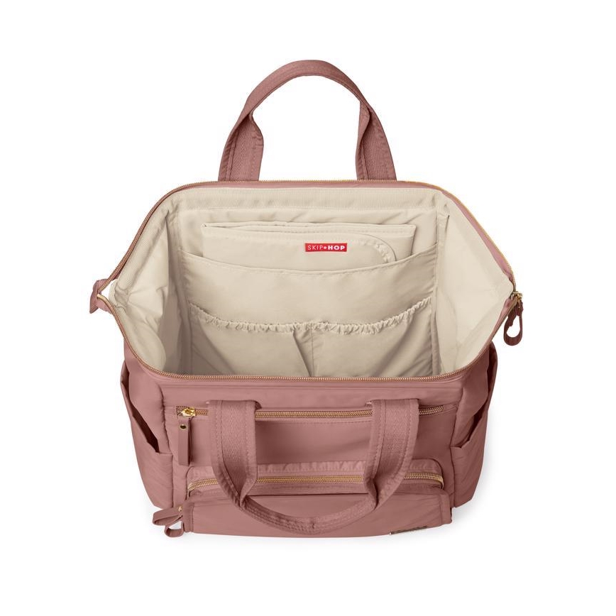 Skip Hop - Luiertas rugzak voor kinderwagen MAINFRAME Dusty rose