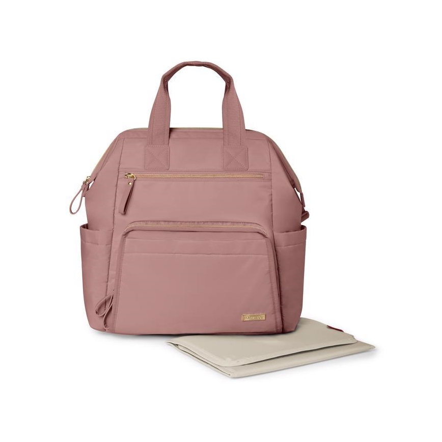 Skip Hop - Luiertas rugzak voor kinderwagen MAINFRAME Dusty rose
