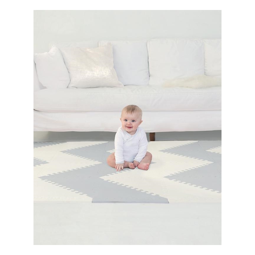 Skip Hop - Schuimmat puzzel 72pcs grijs/beige