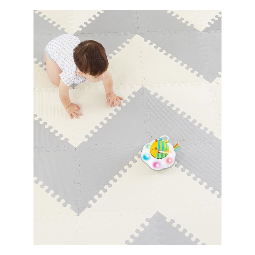 Skip Hop - Schuimmat puzzel 72pcs grijs/beige