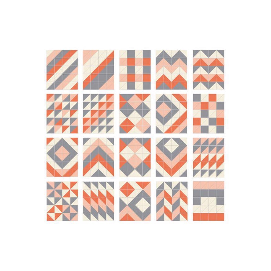 Skip Hop - Schuimmat Puzzel 72pcs grijs/oranje