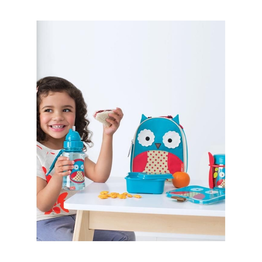 Skip Hop - Thermos voor eten met lepel/vork ZOO 325 ml uil
