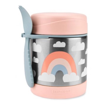 Skip Hop - Voedselthermos met lepel/vork SPARK STYLE 325 ml regenboog