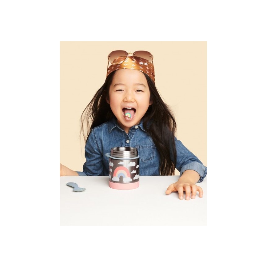 Skip Hop - Voedselthermos met lepel/vork SPARK STYLE 325 ml regenboog