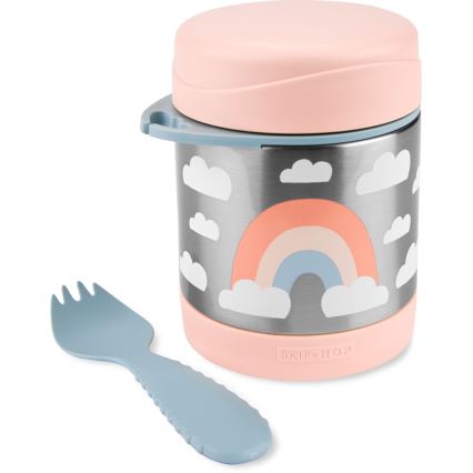 Skip Hop - Voedselthermos met lepel/vork SPARK STYLE 325 ml regenboog