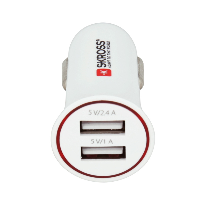 SKROSS - Autolader 2xUSB/3400mA/12-24V/5V