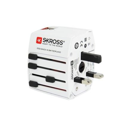 MUV reisadapter AC met USB-A en USB-C, 15W