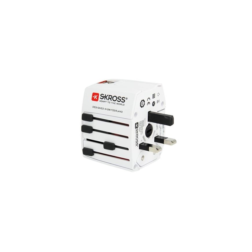 MUV reisadapter AC met USB-A en USB-C, 15W
