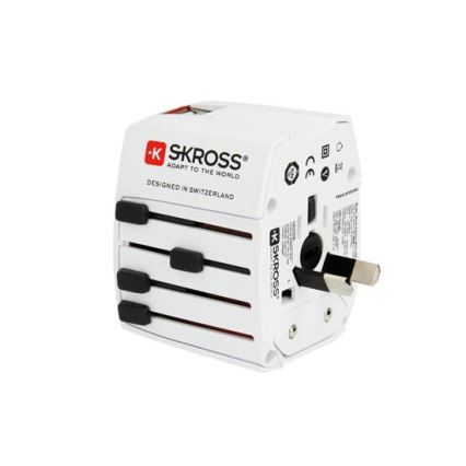 MUV reisadapter AC met USB-A en USB-C, 15W