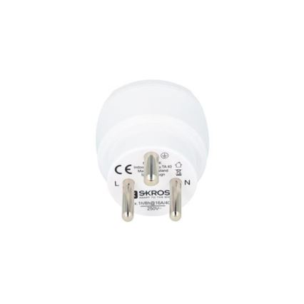 Reisadapter voor Denemarken, type K