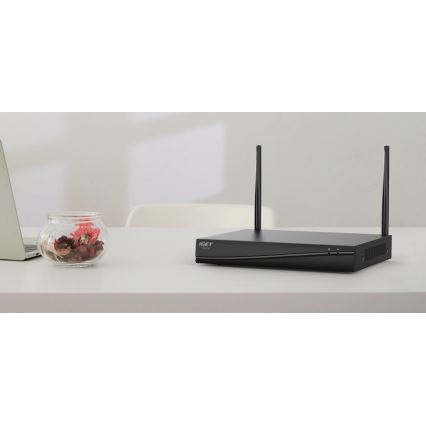 Slim camerasysteem + 4× camera's met 2K+-sensor, 12V, IP65, Wi‑Fi (Tuya)